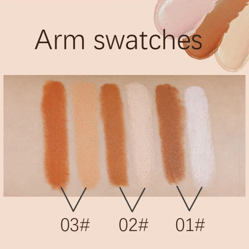 DENSEY FACE Freckles Double Head Concealer Pen Long Lasting White Dark Circles Corrector Contour Eye Stick Pencil Cosmetic Makeup