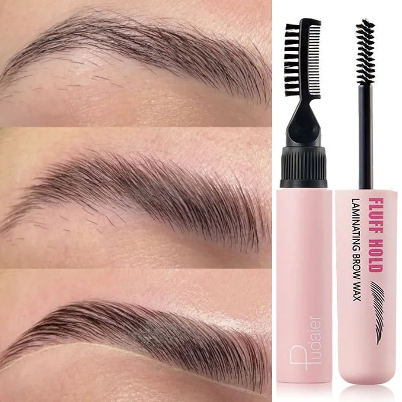 Pudaier Waterproof Eyebrow Styling Liquid Makeup Natural Lasting Eyebrow Enhancers Cream Professional 3D Wild Eye Brows Setting Gel Wax
