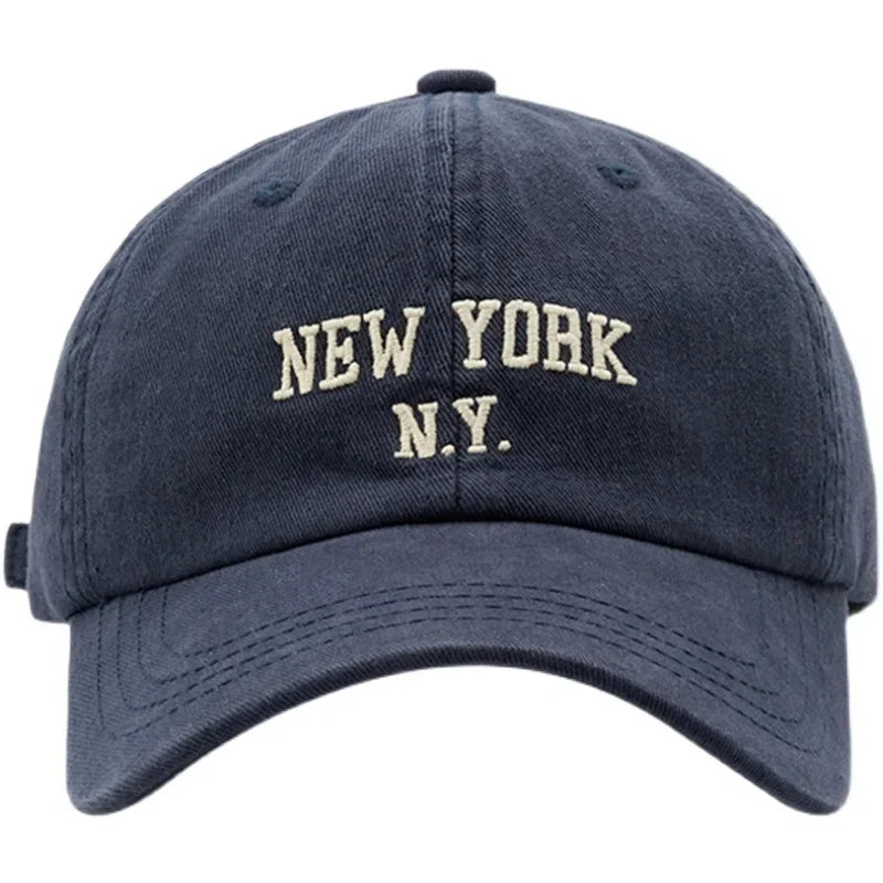 Fashion NEW YORK Letter Cap for Women Men's Baseball Cap Sports Sun Hat Kpop Soft Snapback Retro Hip-Hop Cotton Hats