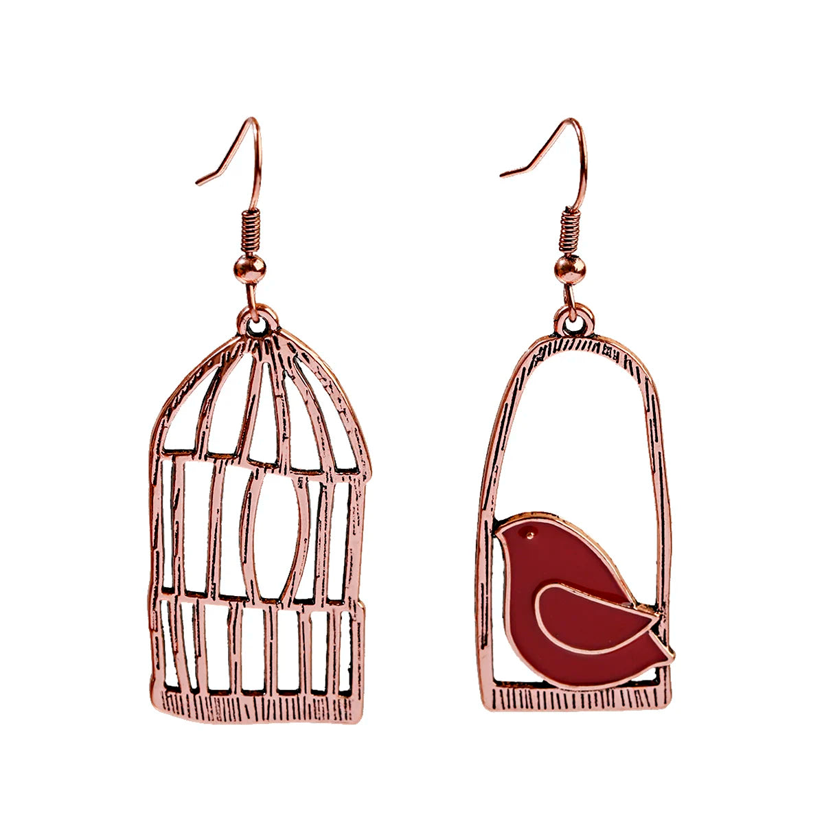 Ethnic Orange Beads Tassel Drop Earrings for Women Antique Gold Plated Geometric Pendientes Earring Boho Vintage Jewelry