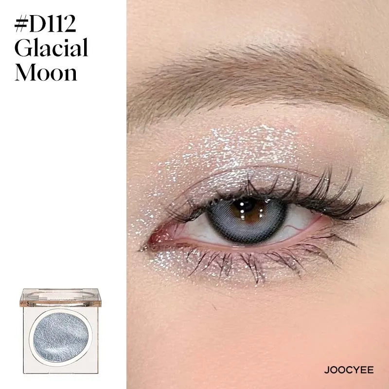 JOOCYEE Eyeshadow Single Long-lasting Natural Easy to blend High-pigmented Diamond shimmering Eyeshadow Black Blue