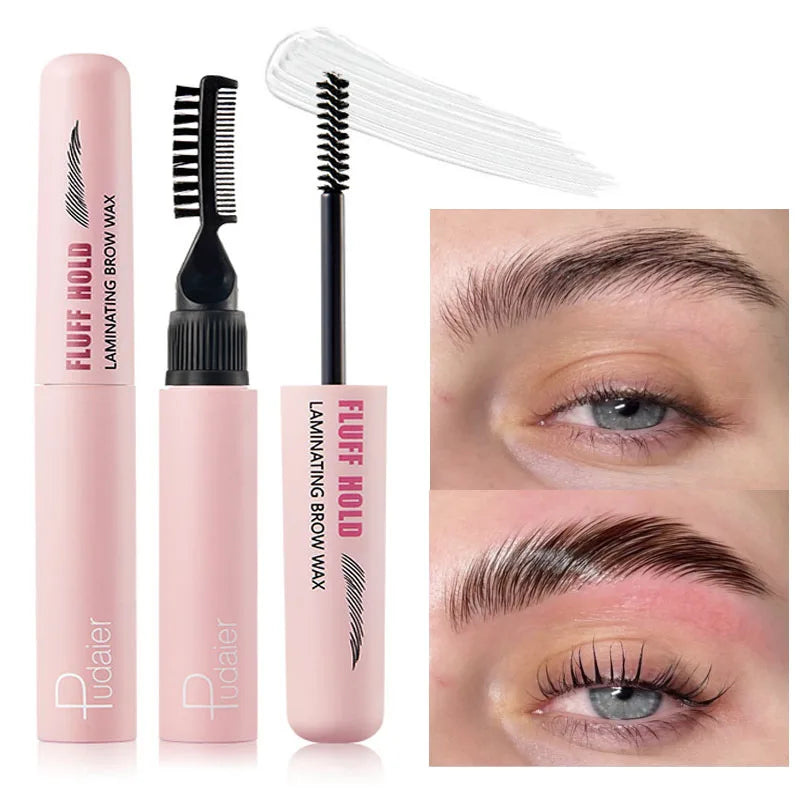 Pudaier Waterproof Eyebrow Styling Liquid Makeup Natural Lasting Eyebrow Enhancers Cream Professional 3D Wild Eye Brows Setting Gel Wax