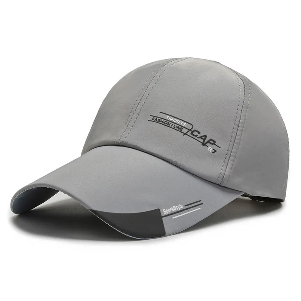 1x Long Brim Baseball Cap Sun Visor Hat Waterproof Sport Duck Tongue Women Men Quick Dry Outdoor Baseball Cap Adjustable Sun Hat