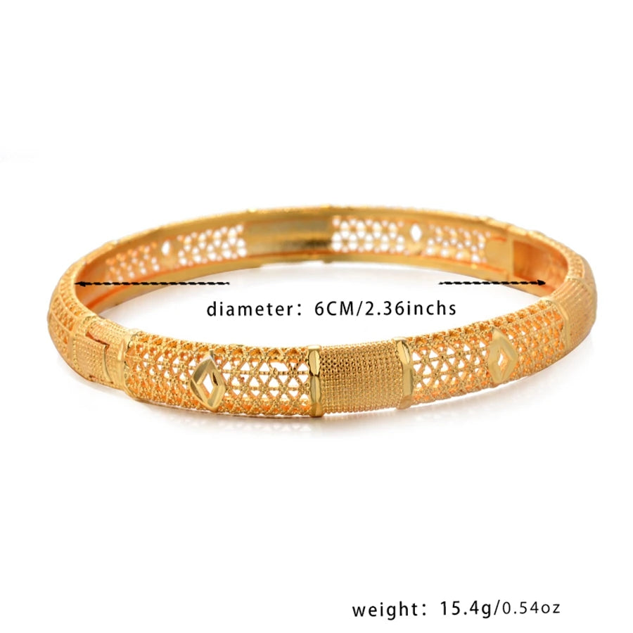 Morocco Gold Color Dubai Wedding Bangles For Women Jewelry Indian Bangles Bracelets Women Birthday Jewelry Gifts