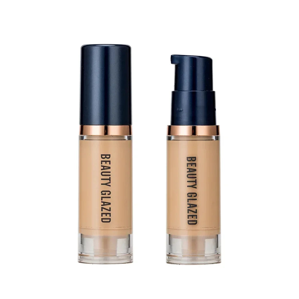 Liquid Foundation Cream Face Full Coverage Concealer Waterproof Contour Makeup Base Matte Oil-Control Whitening Cosmet