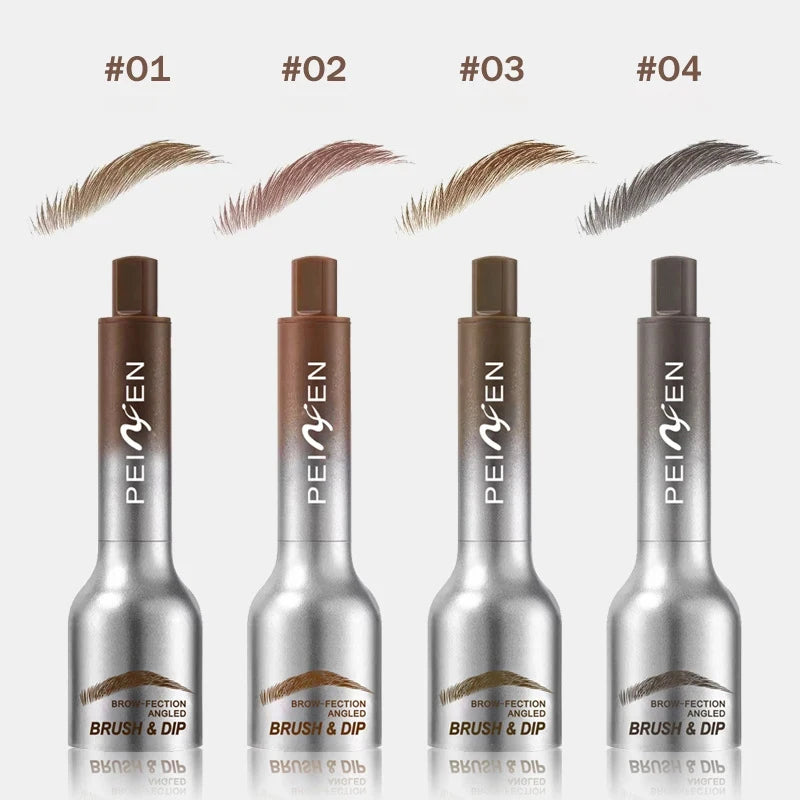 Square Brush Wild Eyebrow Painting Paste Pressing 3d Dye Dip Eyebrow Long-lasting Enhancers Cream Hairline Modification Makeup