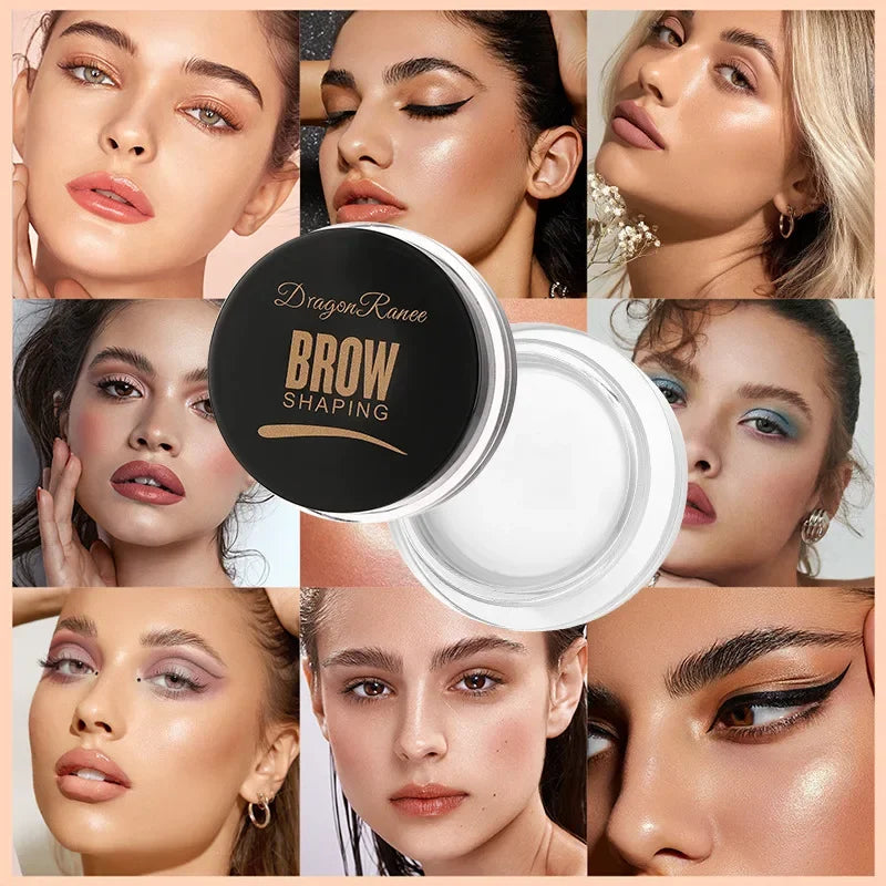Dragon Ranee 3D Wild Eyebrow Gel Wax Brow Styling Soap Waterproof Long Lasting Tint Eyebrows Enhancers Brows White Brown Makeup Cosmetic Tool
