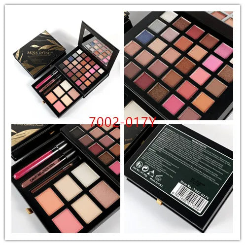 Pearl/Matte Book Beauty Set 30 colors eyeshadow +4 colors blush +2 colors concealer +2 lip gloss +1 Eyebrow pencil Big area