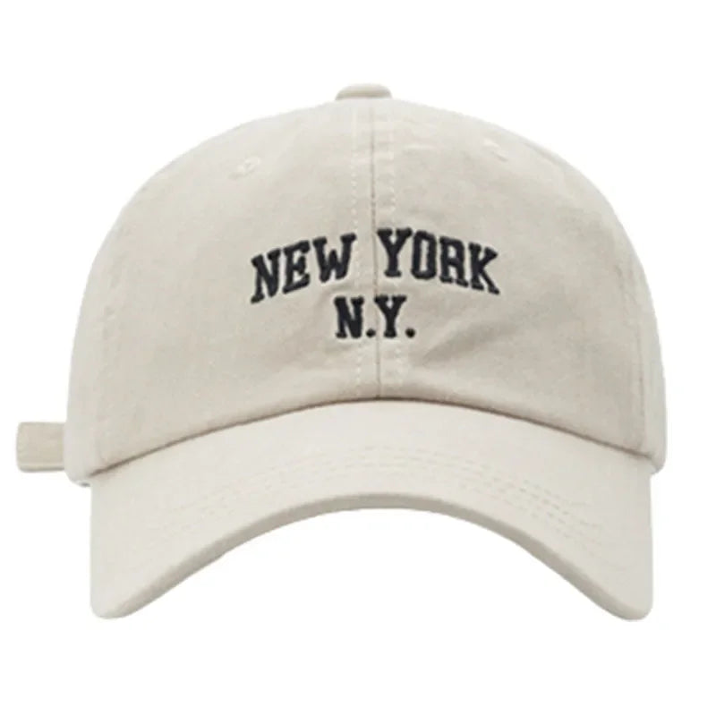 Fashion NEW YORK Letter Cap for Women Men's Baseball Cap Sports Sun Hat Kpop Soft Snapback Retro Hip-Hop Cotton Hats