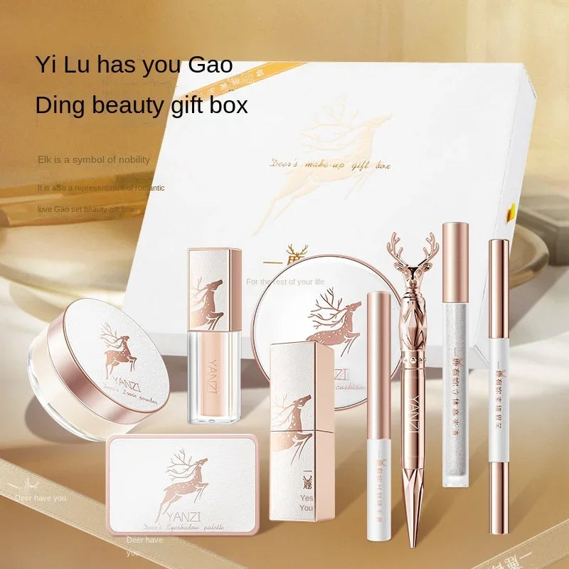 9pcs/set Makeup Sets Face Powder foundation Concealer eyeliner make up Christmas Gift Box