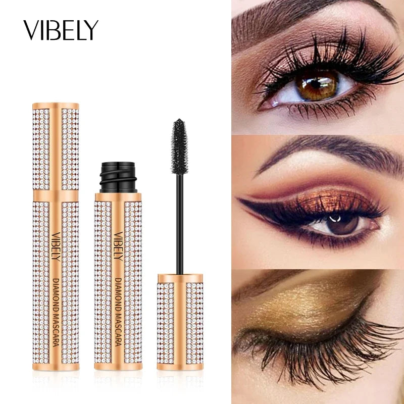 New 4D Silk Fiber Lash Mascara Waterproof VIBELY 3d Mascara For Eyelash Extension Black Thick Lengthening Eye Lashes Cosmetics