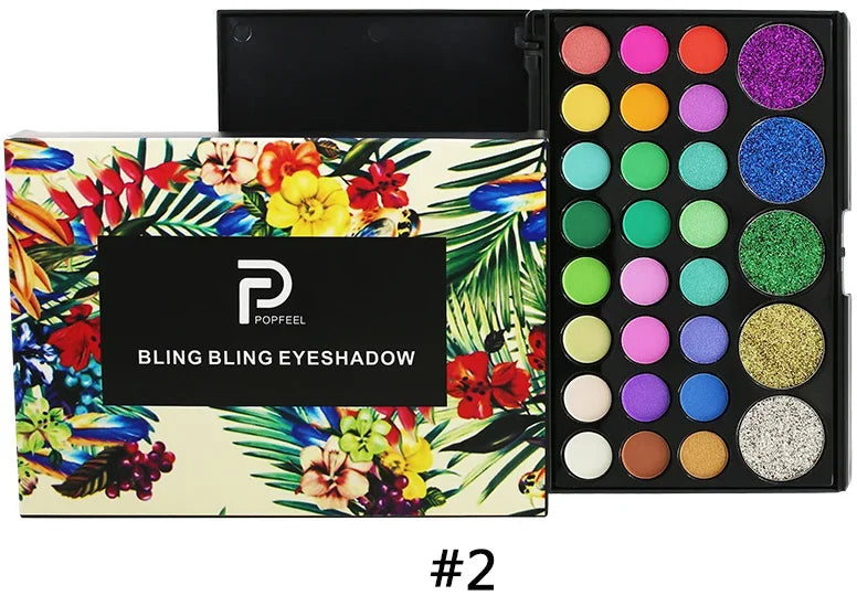 Color Makeup Long Wear Eye shadow Palette Cosmetic Make Up Waterproof Nude Pearl Matte Glitter Shimmer Eye Shadow Plate