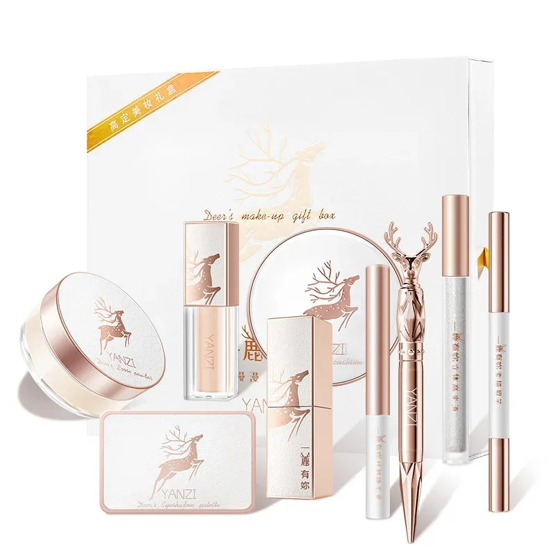 9pcs/set Makeup Sets Face Powder foundation Concealer eyeliner make up Christmas Gift Box