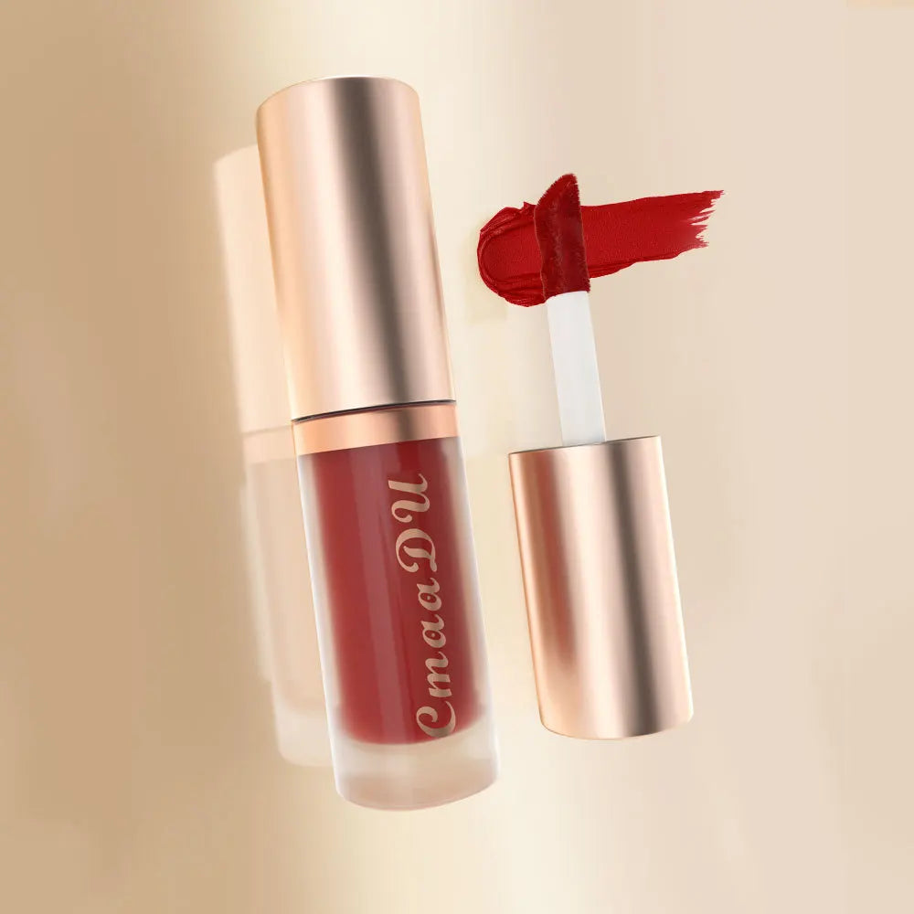 CmaaDu Long-Lasting Lip Sense Color Makeup Waterproof Lipsticks Matte Velvet Lip Gloss