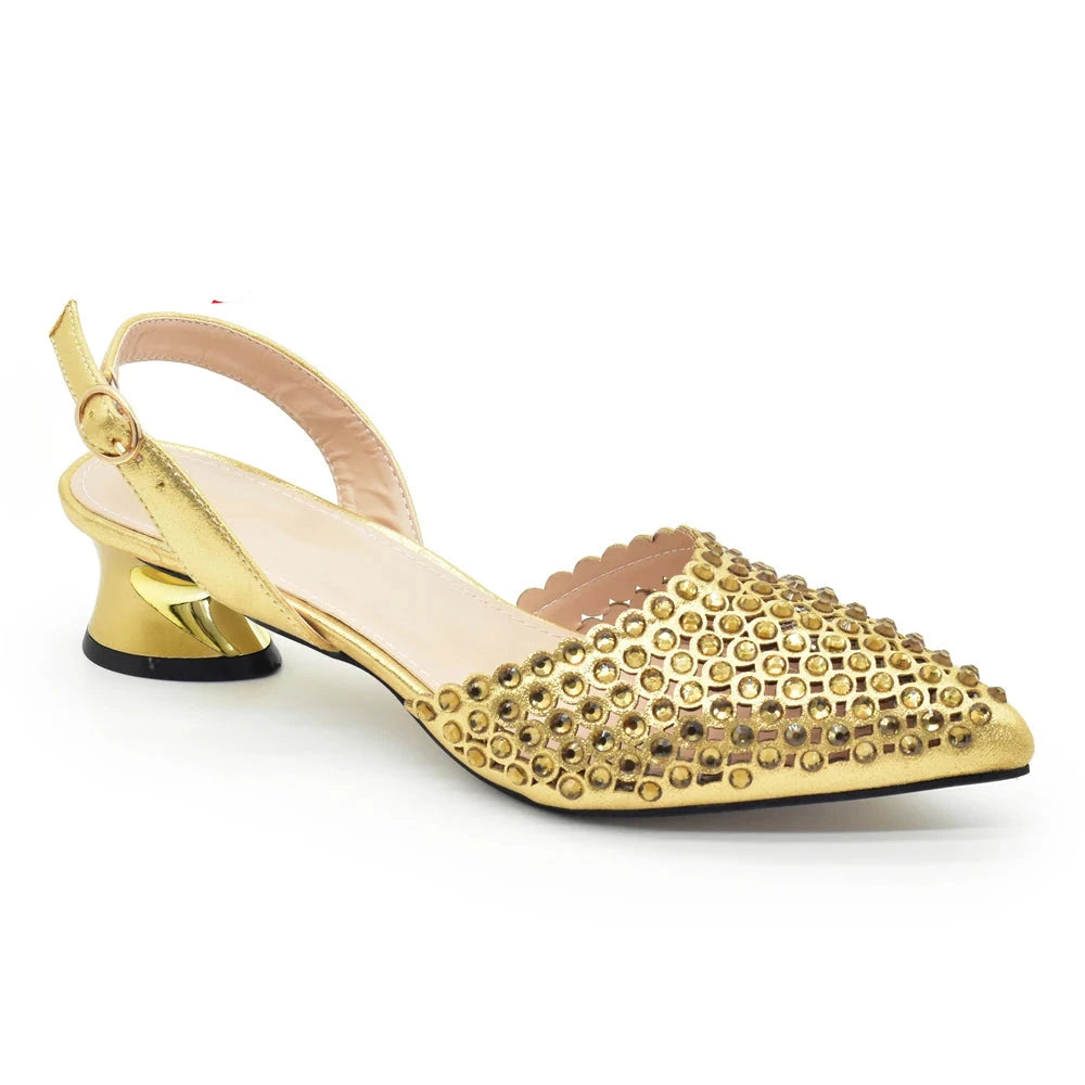 Shoe and Bag Wedding Shoes Bride Ladies Wedding Shoes Luxury Italian Style Heels African Women Party Pumps