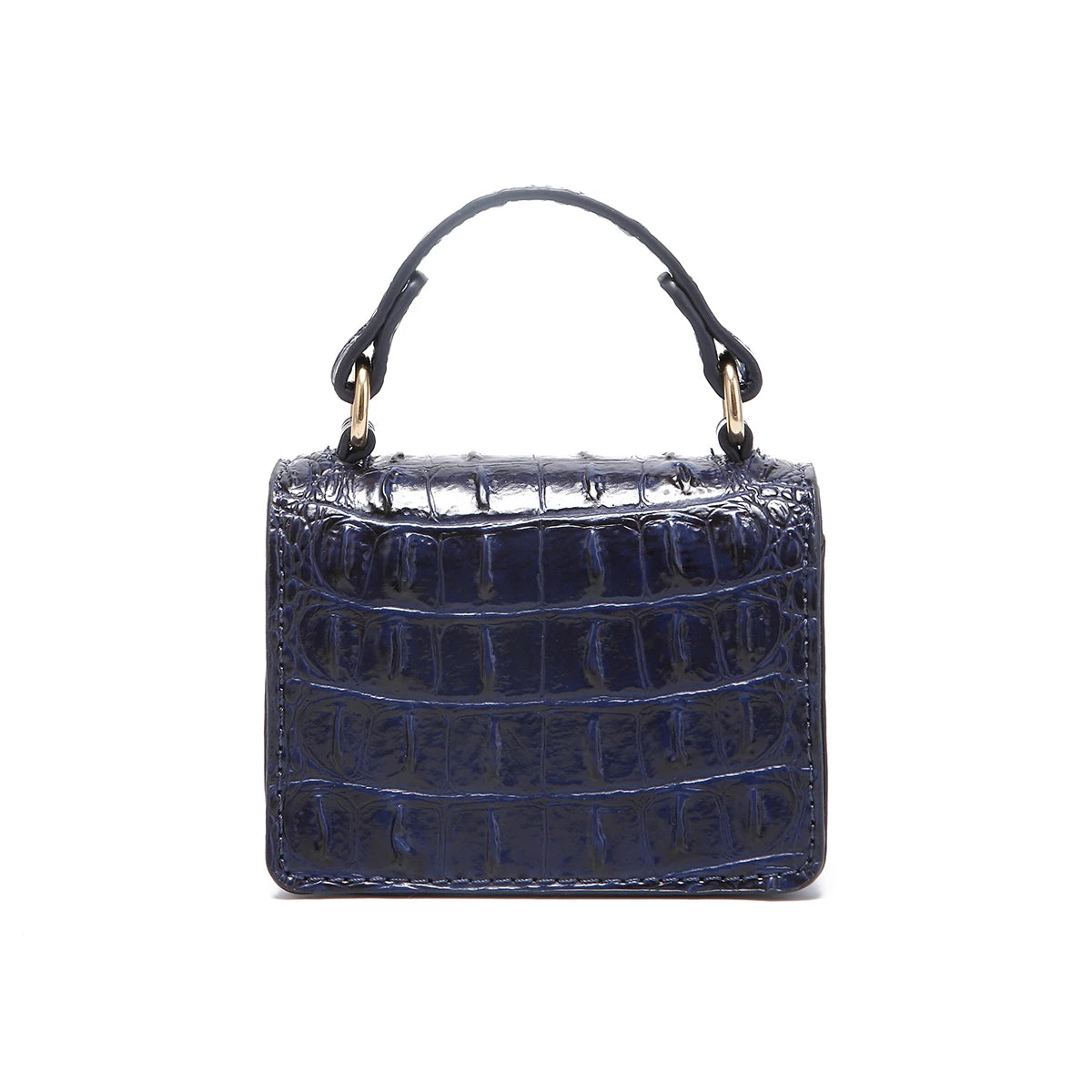 New minimalist and fashionable crocodile pattern solid color gradient commuting convenient shoulder bag