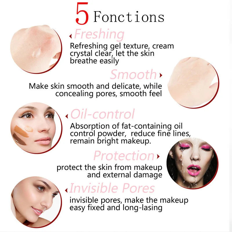 Primer Makeup Base Foundation Primer Cream Oil Control Invisible Pores Foundation Brightening & Moisturizing Base Makeup Women
