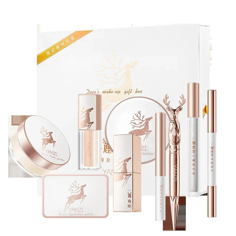 9pcs/set Makeup Sets Face Powder foundation Concealer eyeliner make up Christmas Gift Box