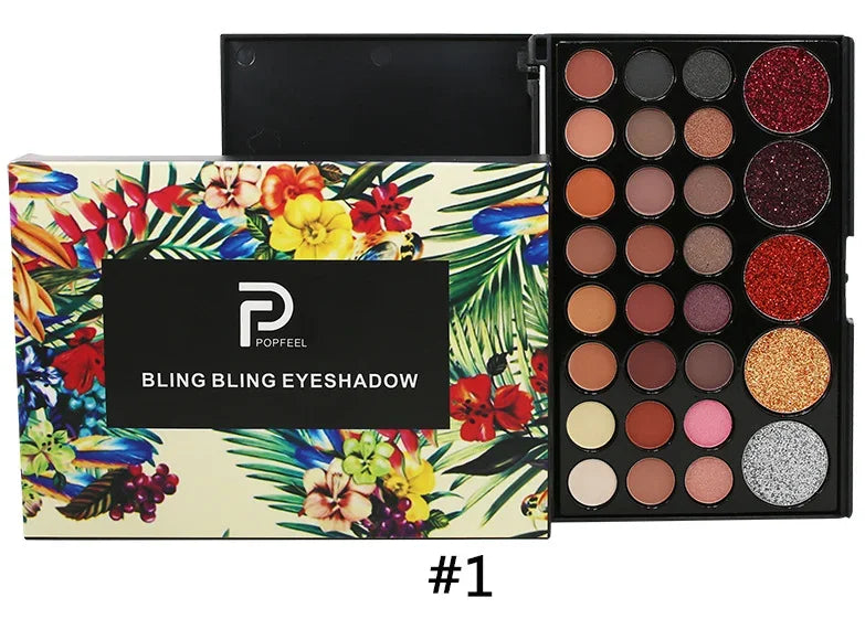 Color Makeup Long Wear Eye shadow Palette Cosmetic Make Up Waterproof Nude Pearl Matte Glitter Shimmer Eye Shadow Plate