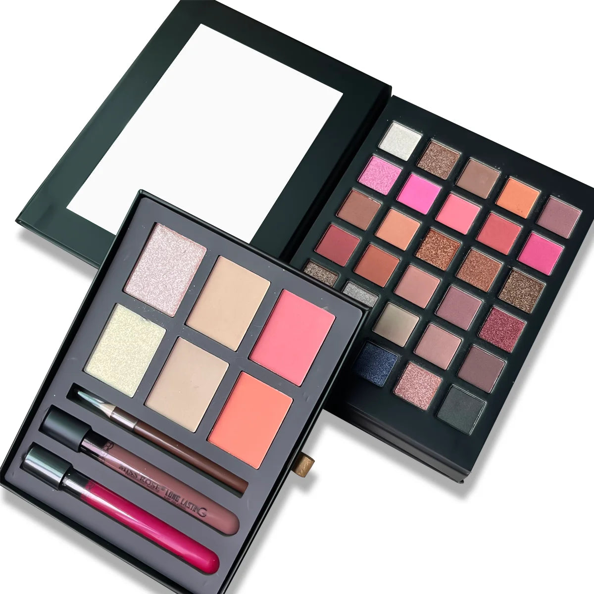 Pearl/Matte Book Beauty Set 30 colors eyeshadow +4 colors blush +2 colors concealer +2 lip gloss +1 Eyebrow pencil Big area