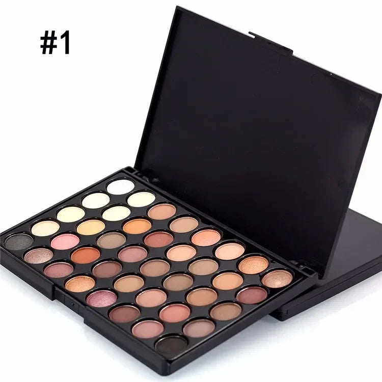 Color Makeup Long Wear Eye shadow Palette Cosmetic Make Up Waterproof Nude Pearl Matte Glitter Shimmer Eye Shadow Plate