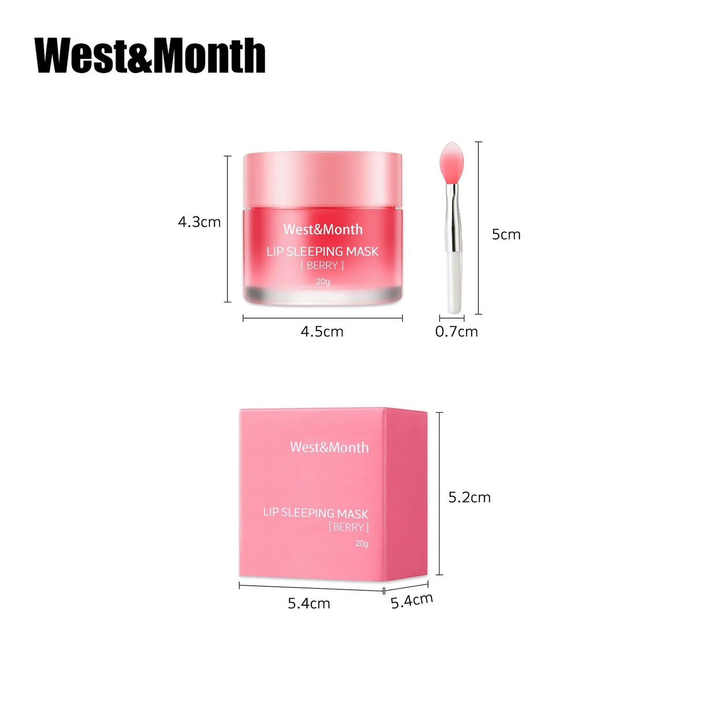 HENGJIAO Berry Lip Sleeping Mask Night Sleep Maintenance Moisturizing Fade Lip Lines Nourishing Lip Balm Skin Care Korean Cosmetic 20g
