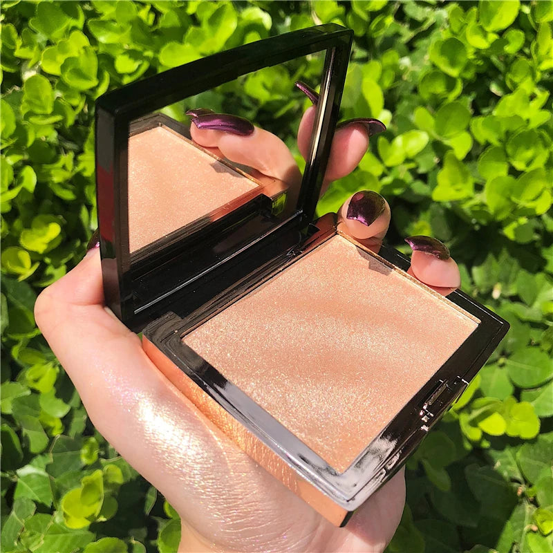 GUICAMI Highlighter Makeup Shimmer Powder Highlighter Palette Base Illumination Highlight Face Contour Golden Bronzer