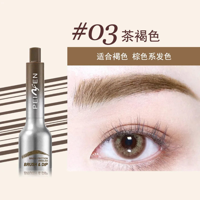 Square Brush Wild Eyebrow Painting Paste Pressing 3d Dye Dip Eyebrow Long-lasting Enhancers Cream Hairline Modification Makeup