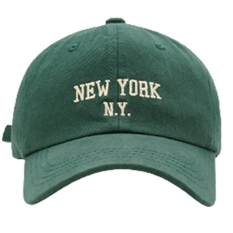 Fashion NEW YORK Letter Cap for Women Men's Baseball Cap Sports Sun Hat Kpop Soft Snapback Retro Hip-Hop Cotton Hats