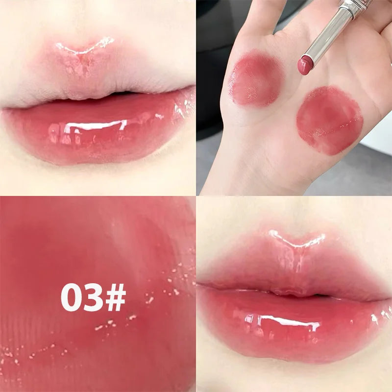 Moisturizing lipstick, mirror lip glaze, clear hold, non-stick lip gloss