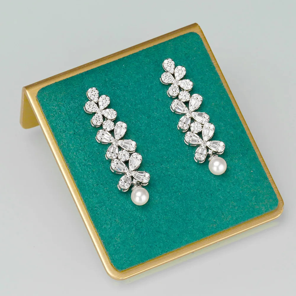 Newly Designed 4 PCS Zircon Set Jewelry Women's for occasions and Party Accessories