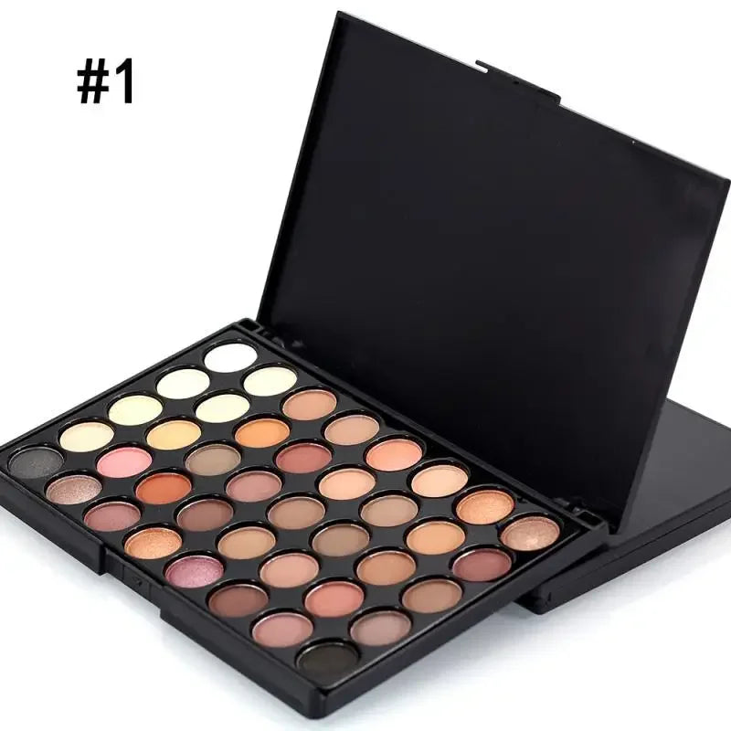 Color Makeup Long Wear Eye shadow Palette Cosmetic Make Up Waterproof Nude Pearl Matte Glitter Shimmer Eye Shadow Plate
