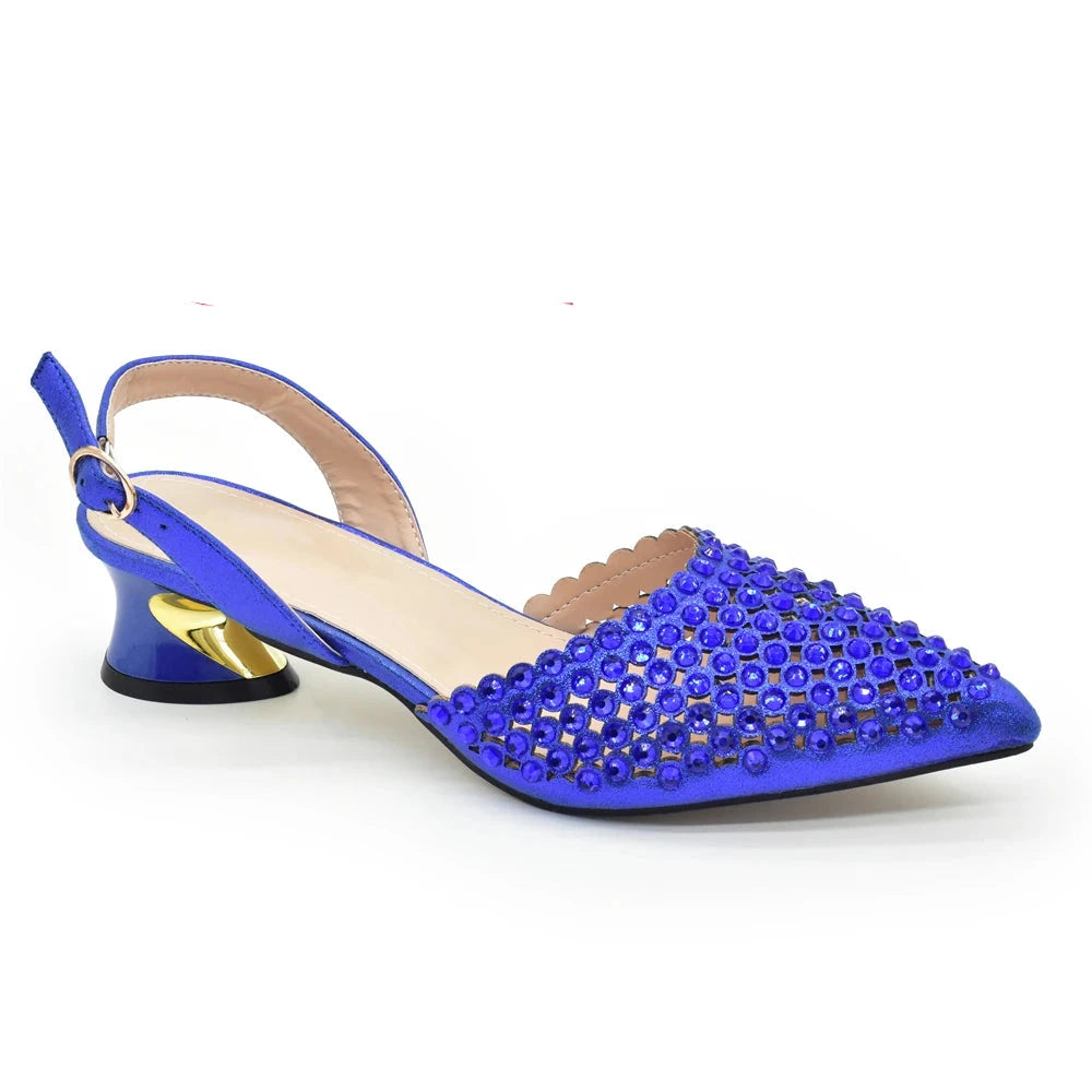 Shoe and Bag Wedding Shoes Bride Ladies Wedding Shoes Luxury Italian Style Heels African Women Party Pumps