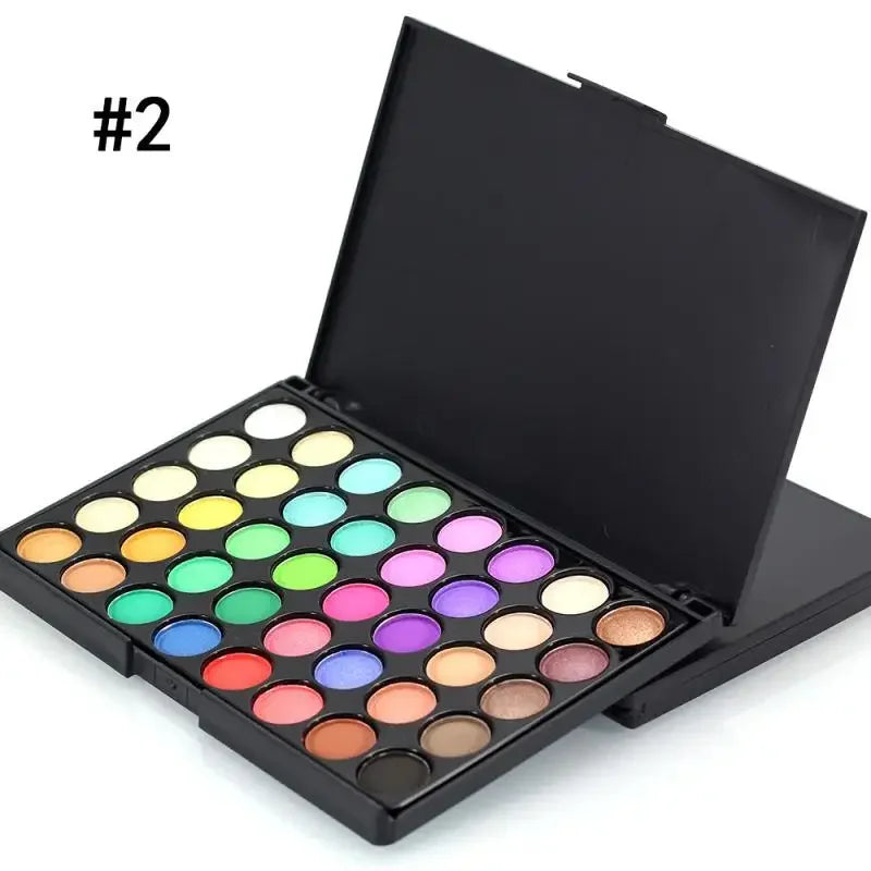Color Makeup Long Wear Eye shadow Palette Cosmetic Make Up Waterproof Nude Pearl Matte Glitter Shimmer Eye Shadow Plate