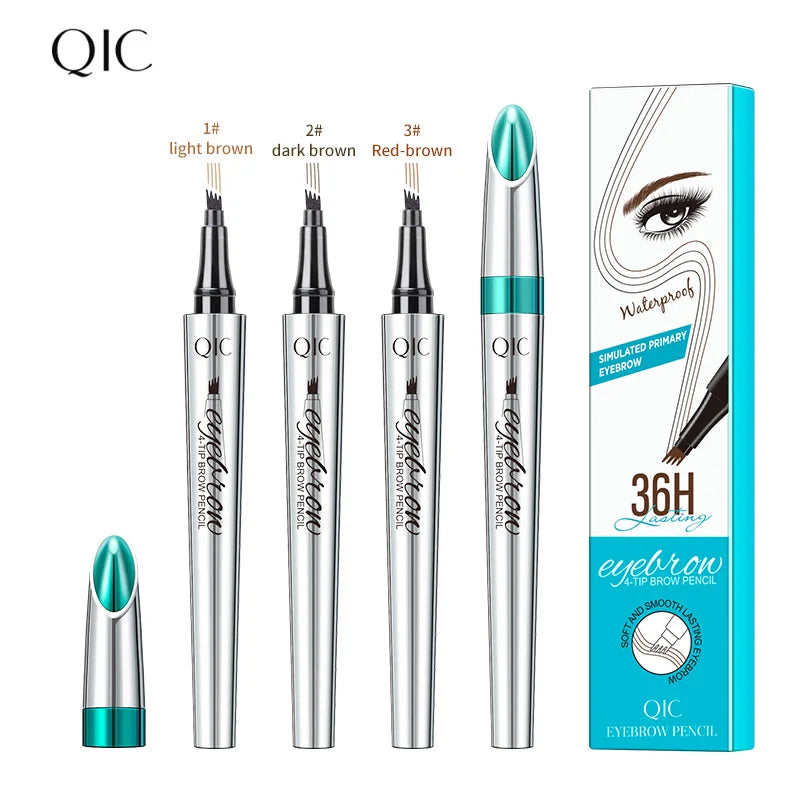 Microblading Eyebrow Pen Waterproof Fork Tip Eyebrow Tattoo Pencil Long Lasting Professional Fine Sketch Liquid Eye Brow Pencil