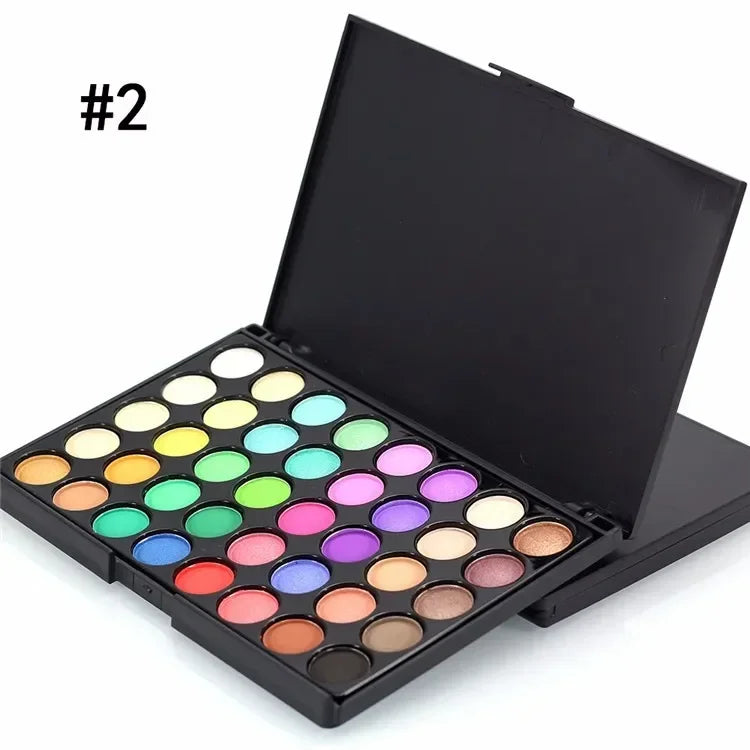 Color Makeup Long Wear Eye shadow Palette Cosmetic Make Up Waterproof Nude Pearl Matte Glitter Shimmer Eye Shadow Plate
