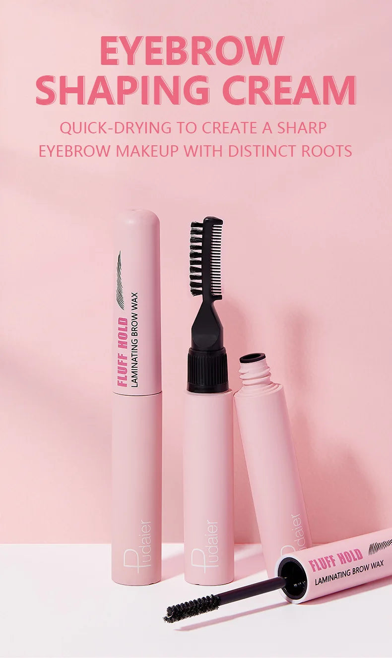 Pudaier Waterproof Eyebrow Styling Liquid Makeup Natural Lasting Eyebrow Enhancers Cream Professional 3D Wild Eye Brows Setting Gel Wax