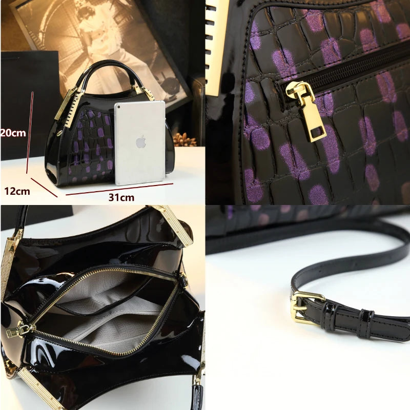 Luxury Fashion Genuine Leather Women's Bag Cross body Portable Large Handbags New Lady Shoulder Dumpling Bags Stone Pattern