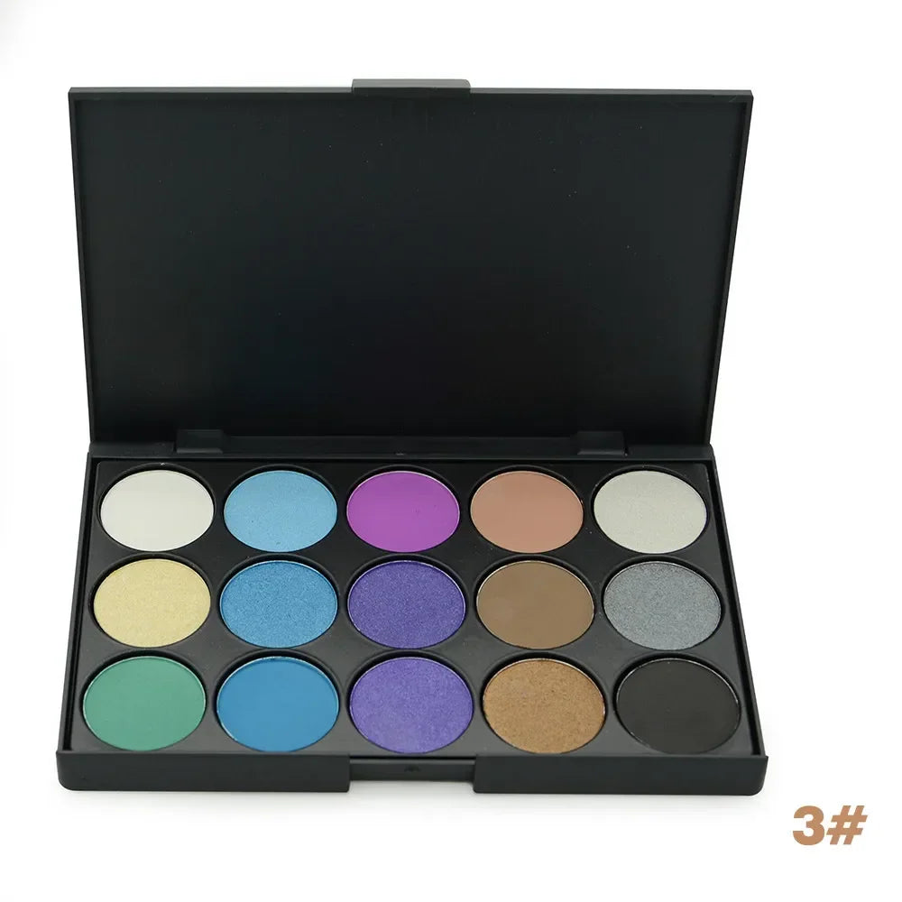 Color Makeup Long Wear Eye shadow Palette Cosmetic Make Up Waterproof Nude Pearl Matte Glitter Shimmer Eye Shadow Plate