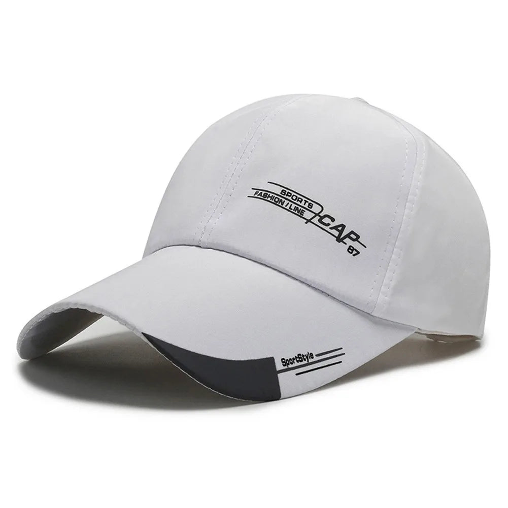 1x Long Brim Baseball Cap Sun Visor Hat Waterproof Sport Duck Tongue Women Men Quick Dry Outdoor Baseball Cap Adjustable Sun Hat