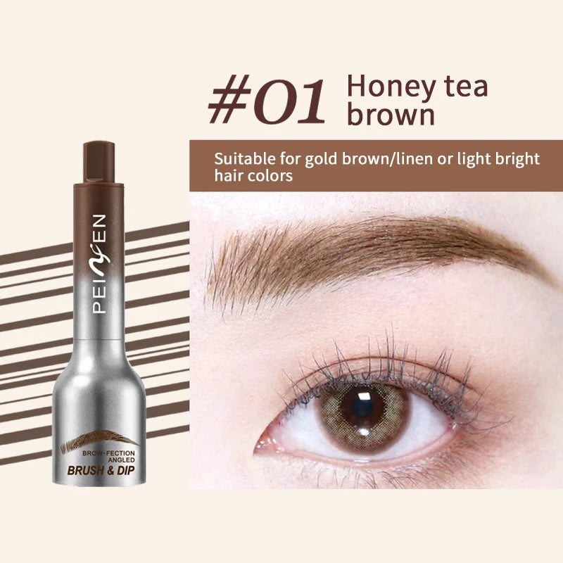 Square Brush Wild Eyebrow Painting Paste Pressing 3d Dye Dip Eyebrow Long-lasting Enhancers Cream Hairline Modification Makeup