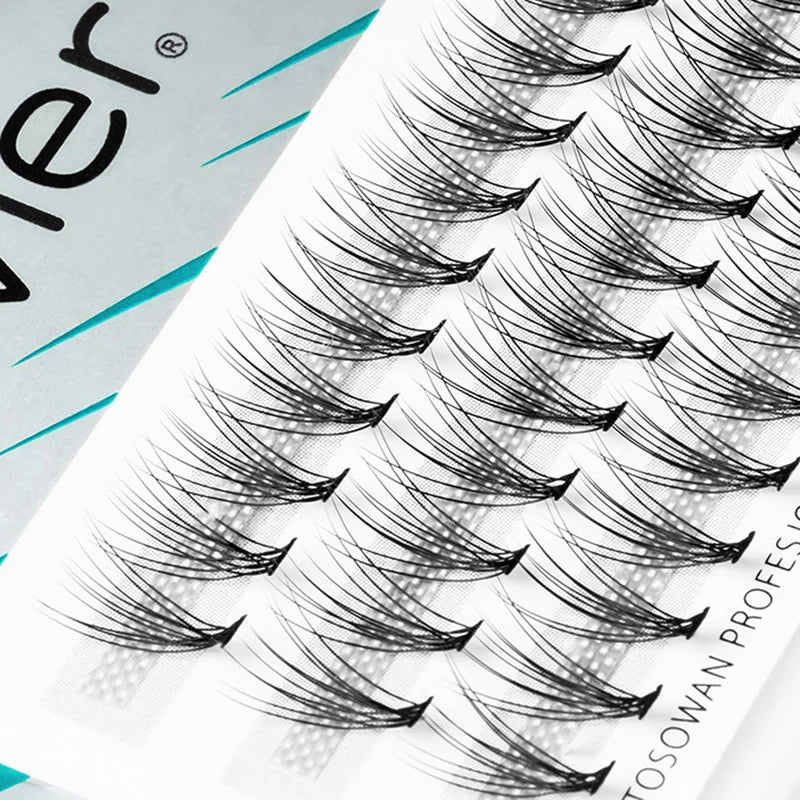 Clavier Beshaped Eyelashes Extraordinary Natural Tuft Lash 10D Individual Cluster Eyelash Extension Professional Makeup Cilia