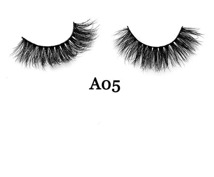 MINK 3D Hair Handmade Full Strip False Eyelashes - Family