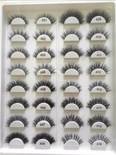 MINK 3D Hair Handmade Full Strip False Eyelashes - Family