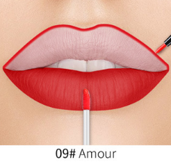 QIBEST Lip Liner Matte Nonstick Cup Liquid Lipstick Double Lip Gloss Pen