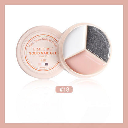 Cream Nail Polish Eye Shadow Bag