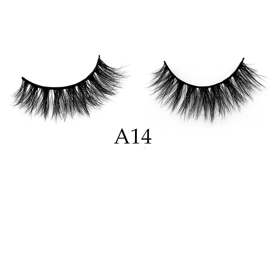 MINK 3D Hair Handmade Full Strip False Eyelashes - Family