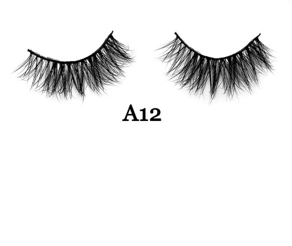 MINK 3D Hair Handmade Full Strip False Eyelashes - Family