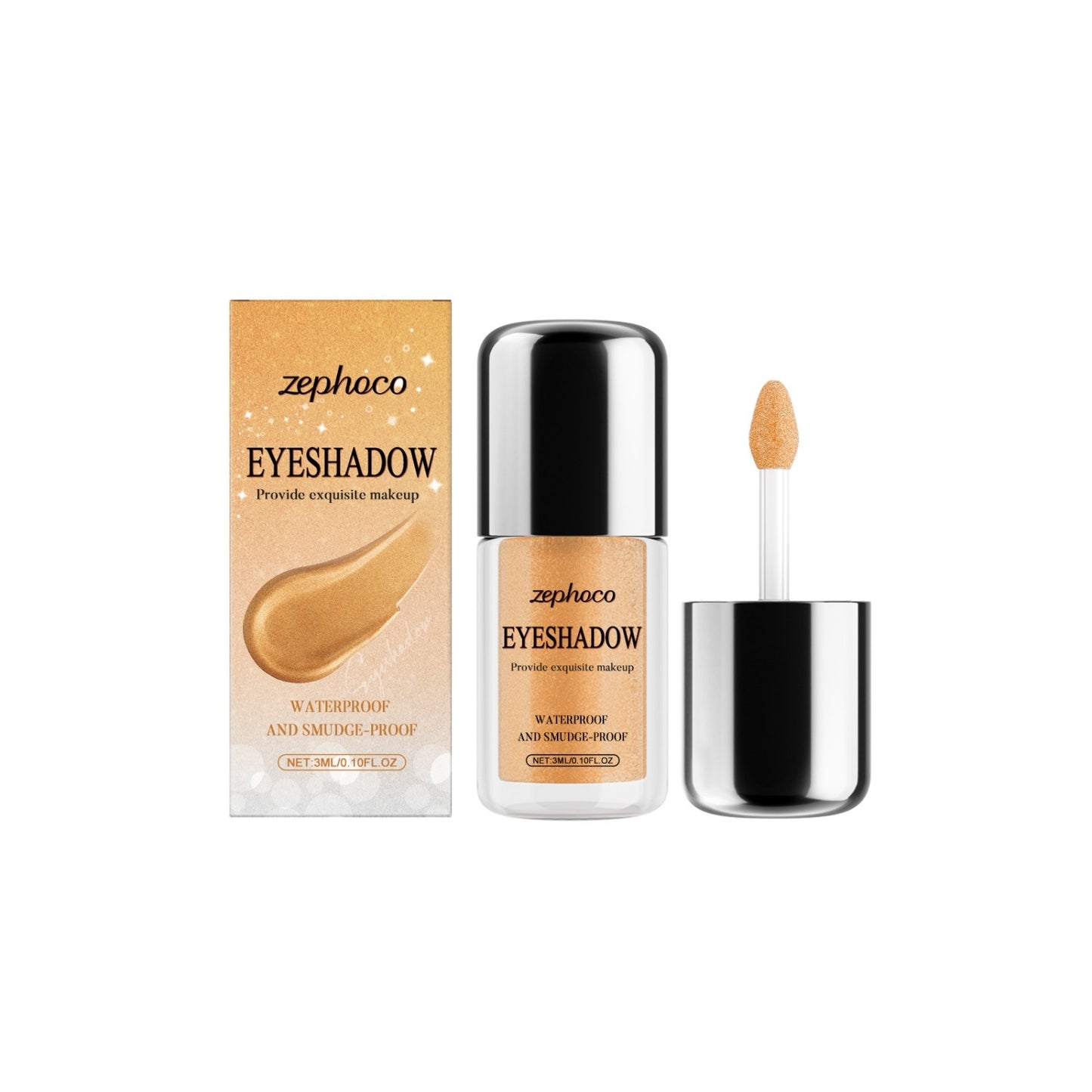 Glitter Peach Powder Liquid Eye Shadow