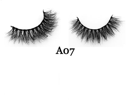 MINK 3D Hair Handmade Full Strip False Eyelashes - Family